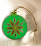 4 hand painted Christmas tree decorations - Image 5