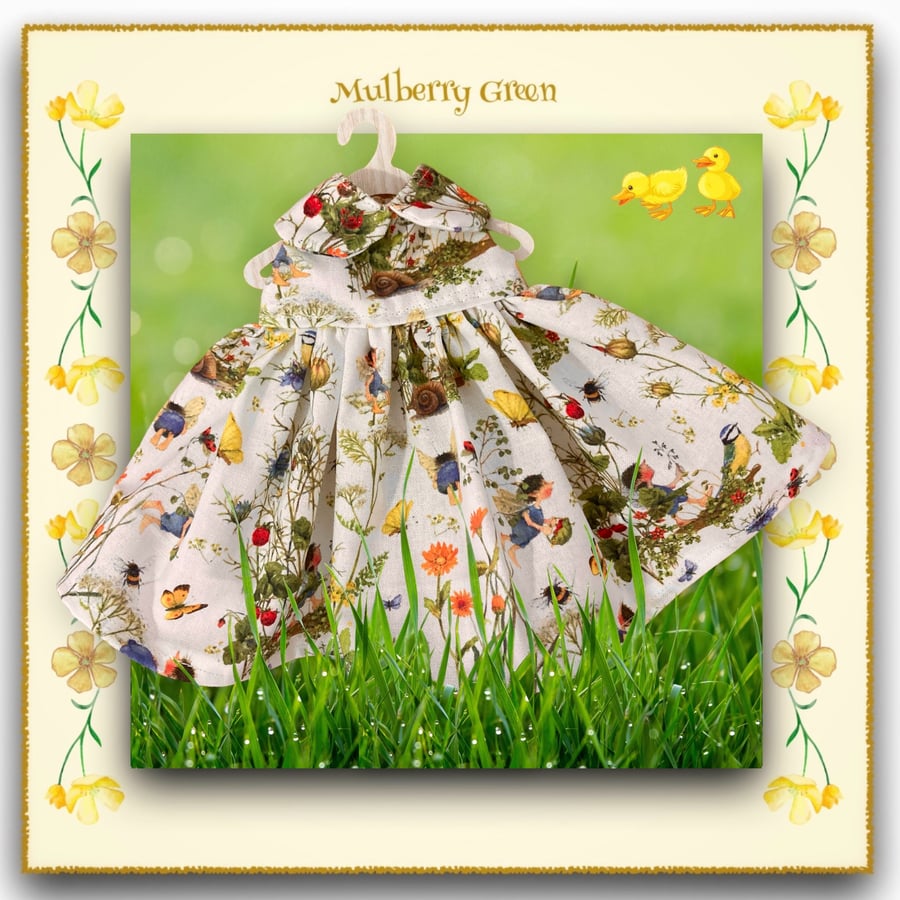 Reserved for Shani - Meadow Elves Doll’s Dress