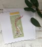 Hand made christmas card, gift and card rolled into one, christmas hanger - Image 1