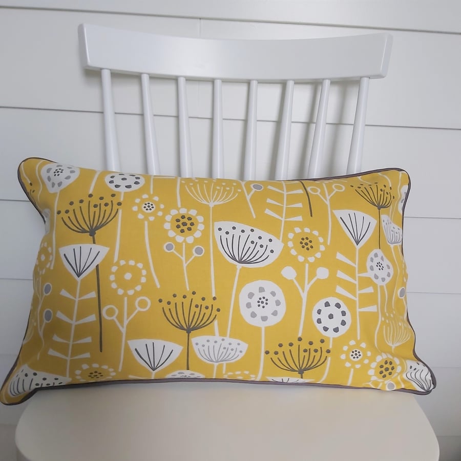 Mustard Seedheads Cushion 