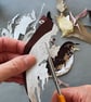 Song Thrush card, blank - Image 4