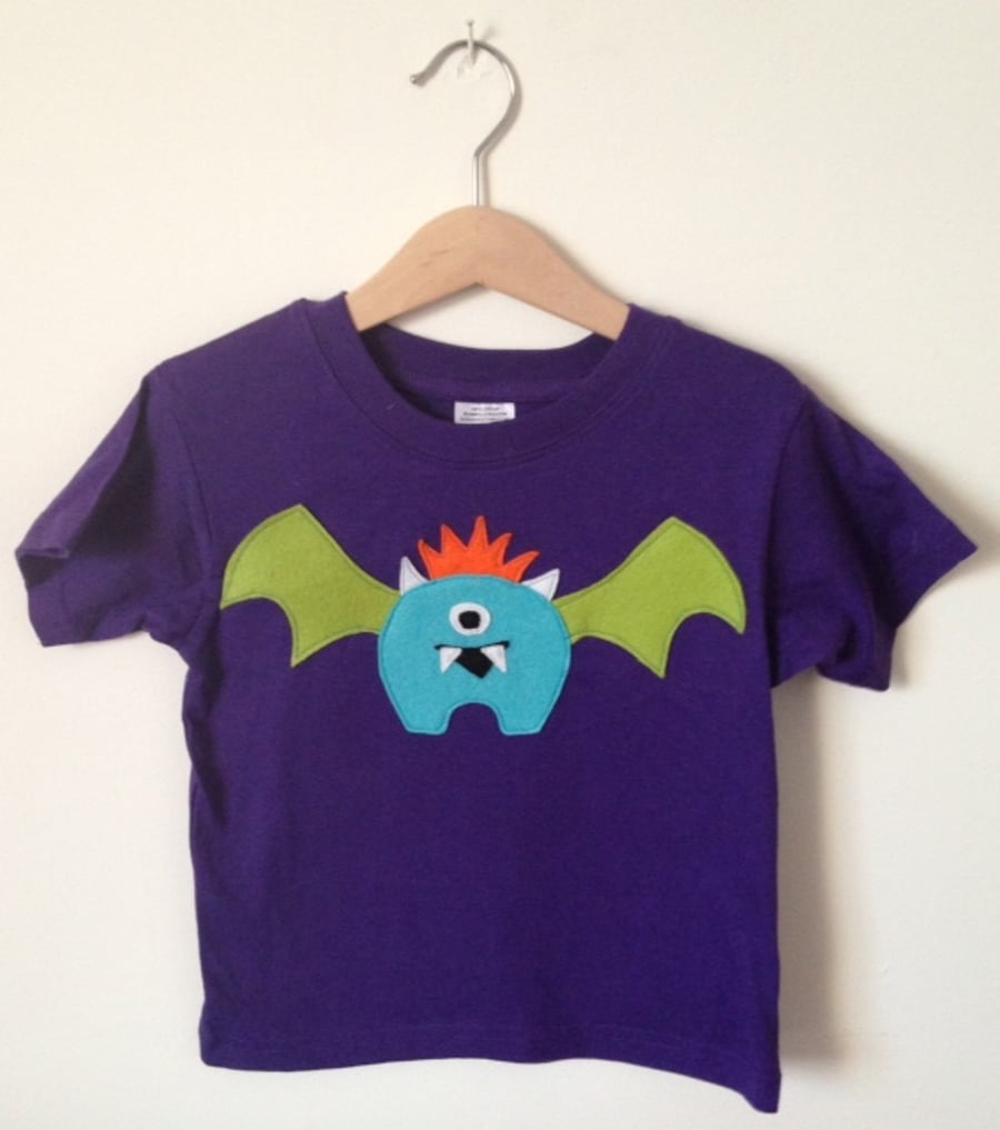 Little Monster applique t-shirt