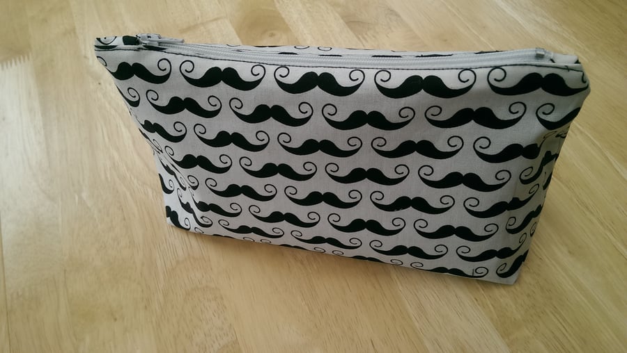 Mustache Design Toiletries Bag 