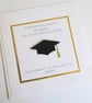 Personalised handmade graduation congratulations card