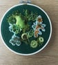 Hand embroidered and beaded textile art - Image 5