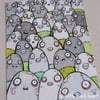 zombie rock group - original aceo