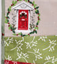 Christmas table runner with postbox and robin - Image 4