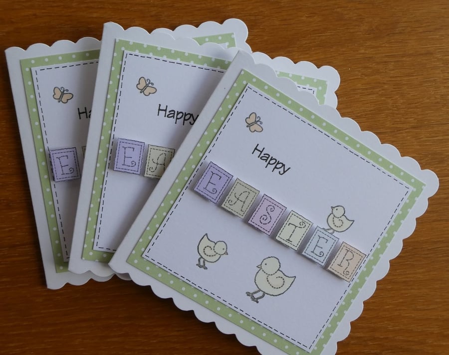 Pack of 3 Easter Chick Cards
