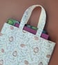 Large Tote Bag – Book Bag - Craft Project Bag - cute and whimsical