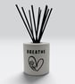 Personalised Reed Diffuser Holder, Handmade Bottle Cover, Black Heart Design - Image 3