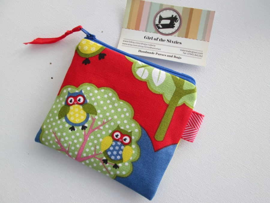 SALE Owls Coin Purse