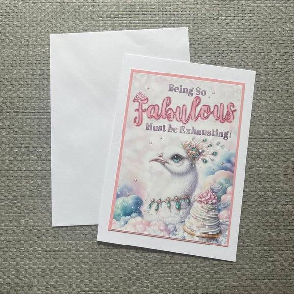 Being Fabulous birthday card 