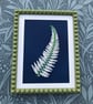 Framed Fern art, Botanical gift, Embroidery Art - Image 6