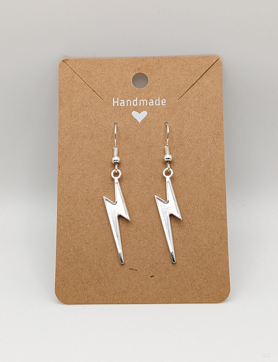 Lightning bolt earrings