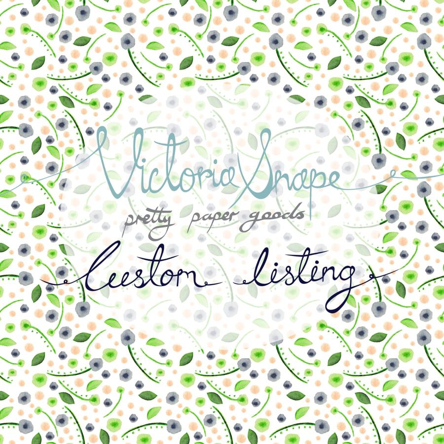 Custom listing for Georgie- Wedding invitations