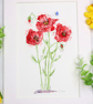 Poppy hand-painted original watercolour painting (not a print) - Image 3