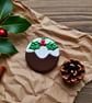 Handmade Clay Christmas Pudding Magnet - Image 2