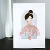 Sweet Ballerina All Occasions Greeting Card by Lily Lily Handmade 