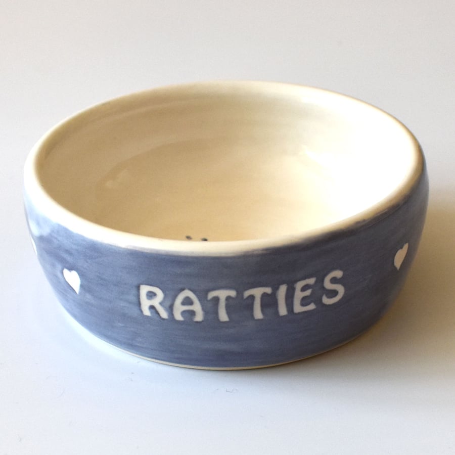 A190 Pet rat bowl RATTIES (UK postage free)