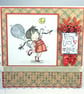 Any occasion greetings card, birthday card - playing tennis - Image 5