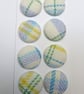 Striped Lambswool Covered Buttons - Image 3