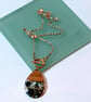 Walnut & Resin Pendant Necklace. - Image 2