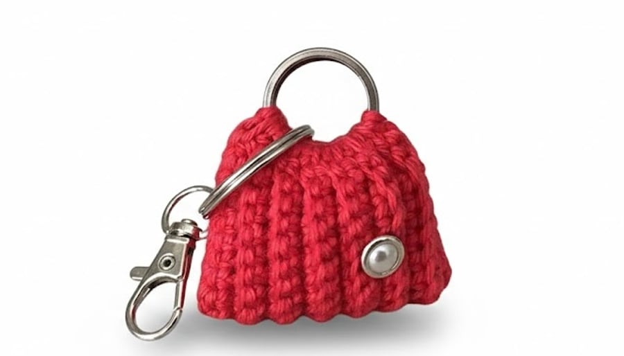  CrochetBagKeychain, Colourful Accessories