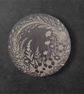 Floral Wreath Slate Coaster – 10cm Round Rustic Stone Design - Image 6