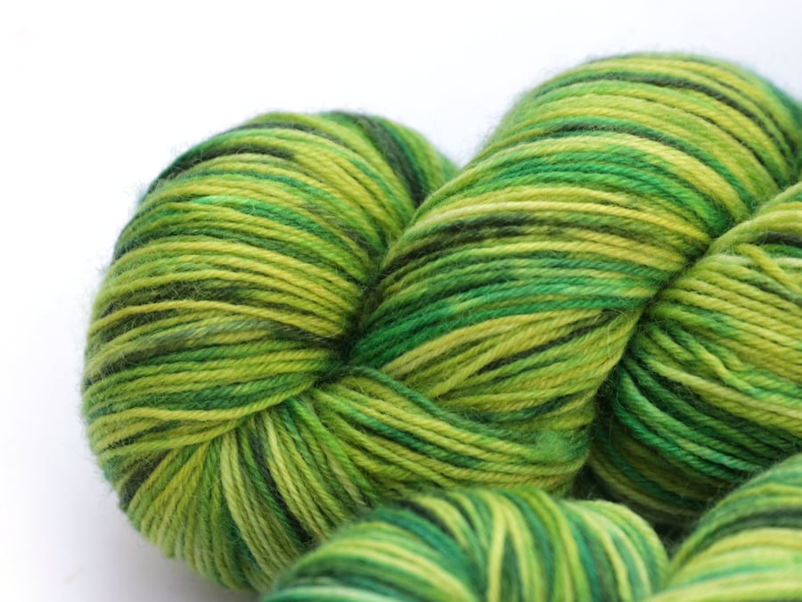 SALE: Eat Your Greens - Superwash Bluefaced Leicester 4-ply yarn