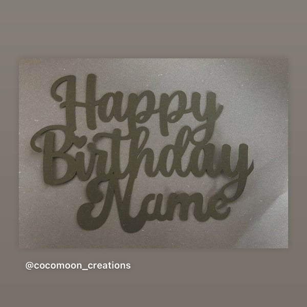 Personalised Cake Topper 