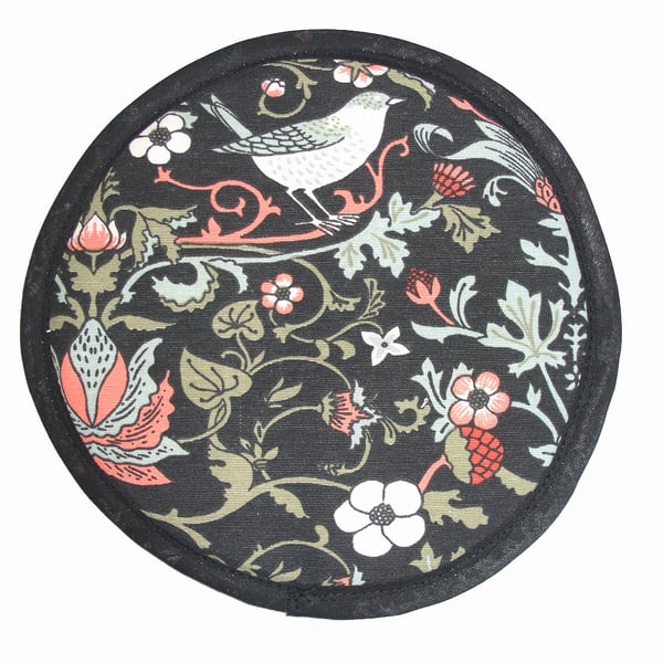 Trivet William Morris Strawberry Thief Mat 8" Pad Dining Pot Stand Surface Saver