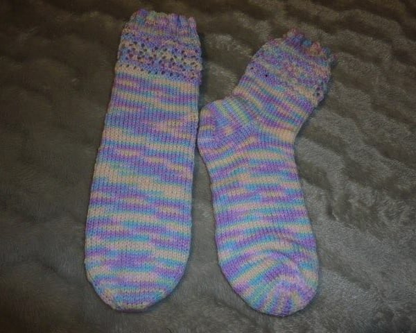 Ladies Candy Floss Double Knit socks