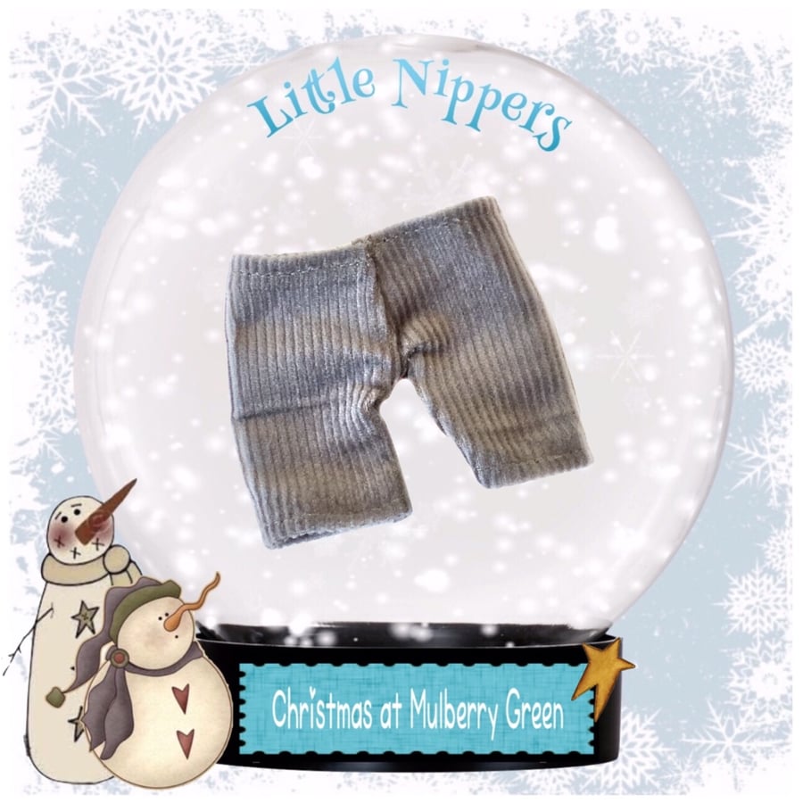 Little Nippers’ Grey Corduroy Trousers 