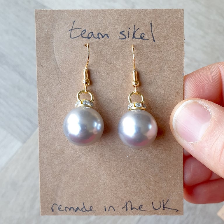 Smoke Bling Bauble Earrings