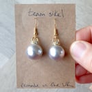 Smoke Bling Bauble Earrings