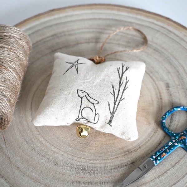 star gazing hare hanging decoration