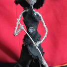 Witch figure  made of wire 