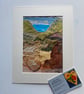 Walking through sand dunes, original landscape print - Image 5
