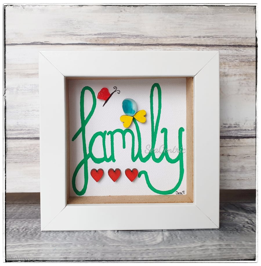 Seaglass, canvas art FAMILY