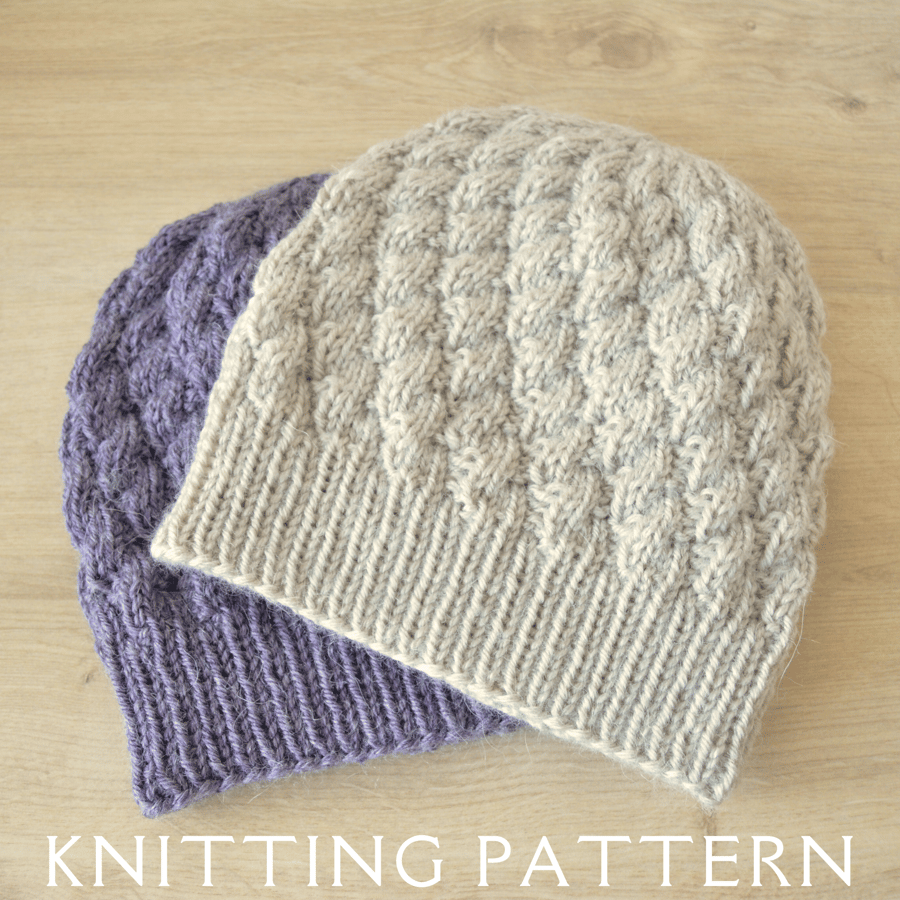 Hat Knitting Pattern The Tamar Beanie Printed Copy
