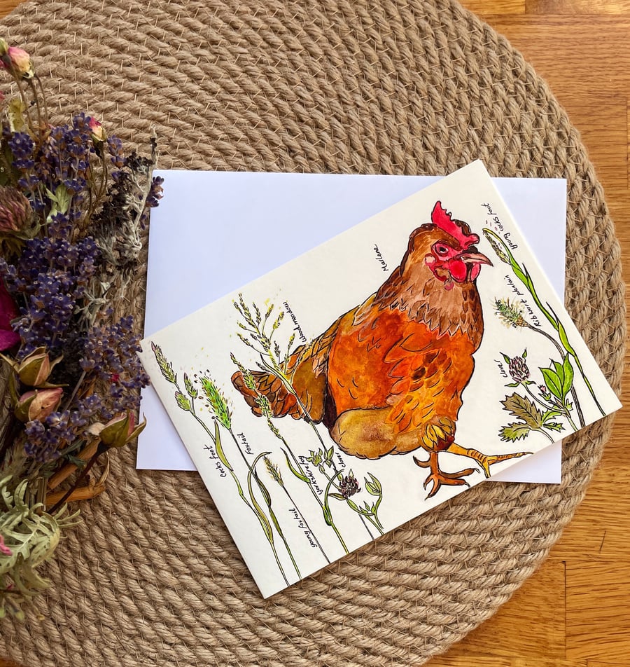 Hen card 