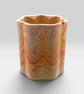 Sunrise Orange Yellow & Red Marbled Wine Cooler Handmade 750ml Bottle Cooler - Image 9