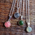  Necklaces with 8 mm stone or quartz
