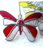 Birthstone Butterfly Suncatcher Stained Glass Ruby July - Image 3