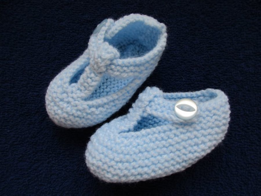 Newborn Boys T Bar Baby Shoes 