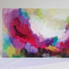 Pink swoosh! - abstract greeting card