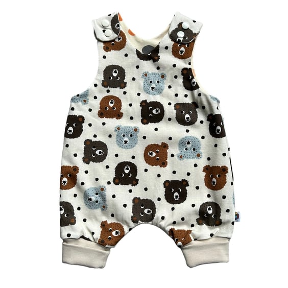 Reversible Bear Romper - up to 12-18 months