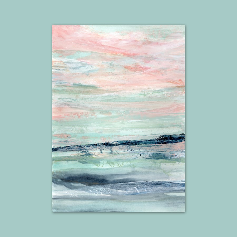 ‘Dreaming of a Walk by the Sea’ A4 Seascape Print