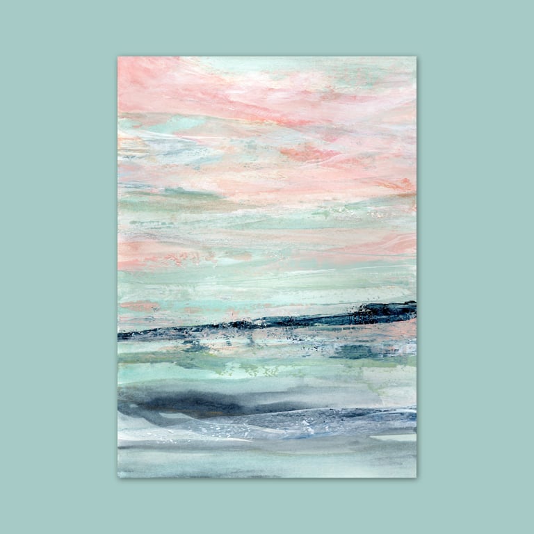 ‘Dreaming of a Walk by the Sea’ A4 Seascape Print