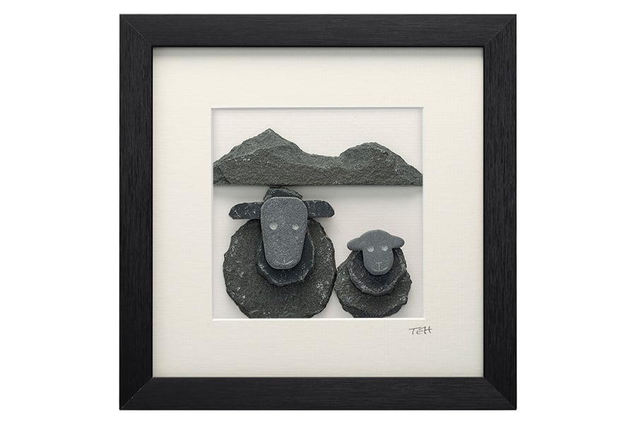 Herdwick Ewe and Lamb  by Catbells